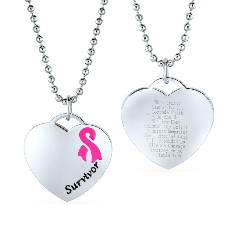 Breast cancer survivor necklace sale