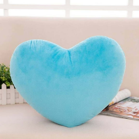 Heart Plush Pillow Sky Blue 4-inch Huggable Stuffed Toy for Kids Adults Valentine Gift Bedroom Decor Christmas Present