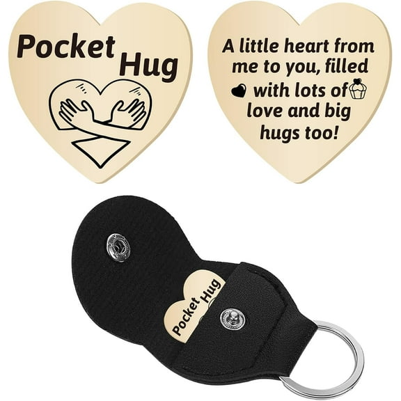 Heart Pocket Hug Token Labyrinth Long Distance Relationship Keepsake Keychain DIY Making