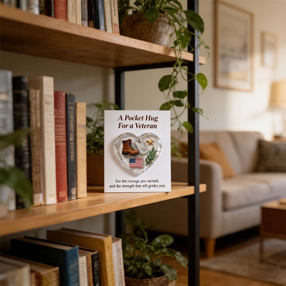 Heart Pocket Keepsake | Inspirational Gift Decoration With Greeting Card, Durable Elegant Design, Pocket-Sized, Encouragement, Thoughtful Present For Family, Friends, Mindfulness Reminder