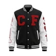 thumbnail image 1 of Heart Posture Varsity Jacket Genesis Collection by Christian Flow, 1 of 8