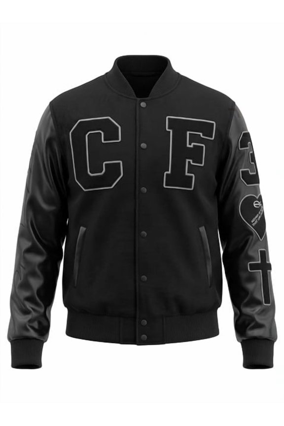 Heart Posture Varsity Jacket Genesis Collection by Christian Flow