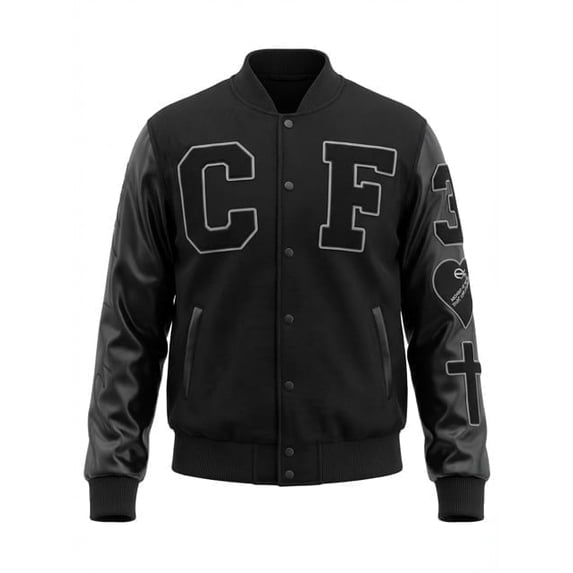 Heart Posture Varsity Jacket Genesis Collection by Christian Flow