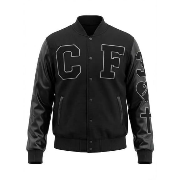 Heart Posture Varsity Jacket Genesis Collection by Christian Flow