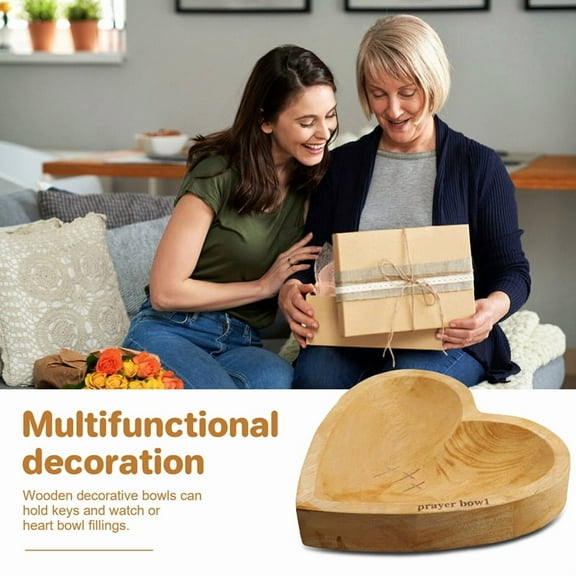 Heart Prayer Bowl, Dough Bowl with 24 Prayer Cards, , Christian Gifts, Congregation Gifts