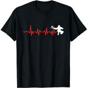 Heart Pulse Heartbeat Paintball Tactic Airsoft Softair Gift T-Shirt