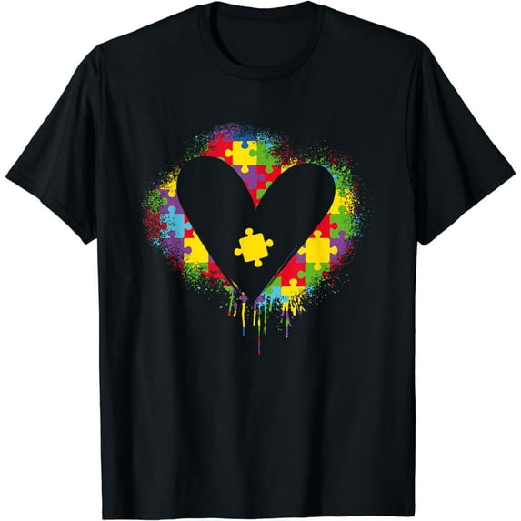 Heart Puzzle | Autistic | Support Autism Awareness T-Shirt