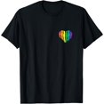 thumbnail image 1 of Heart - Rainbow Colors - Classic T-Shirt, 1 of 4