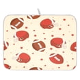 thumbnail image 1 of Heart Raspberry Flower Drying Dish Mat Quick Drying Absorbent Soft Durable for Kitchen 16" x 18", 1 of 10