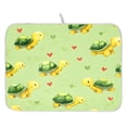 thumbnail image 1 of Heart Raspberry Flower Drying Dish Mat Quick Drying Absorbent Soft Durable for Kitchen 16" x 18", 1 of 10