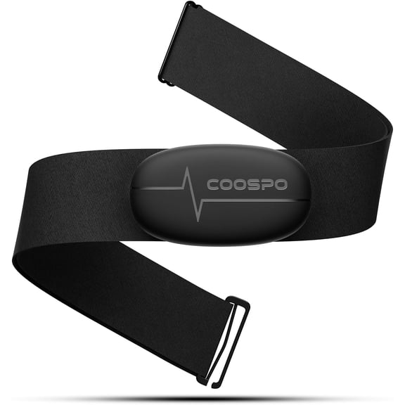 Heart Rate Monitor Chest Strap, Bluetooth ANT+ Heart Rate Monitor Chest Sensor with 400H Battery, HRM Works with Strava// Beat/Peloton/DDP Yoga App