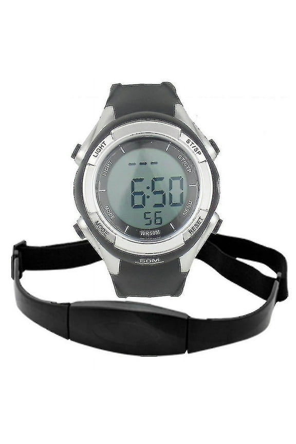 Heart Rate Monitor Watch - Waterproof Fitness Sport Running Hrm With Wireless Pulse Sensor