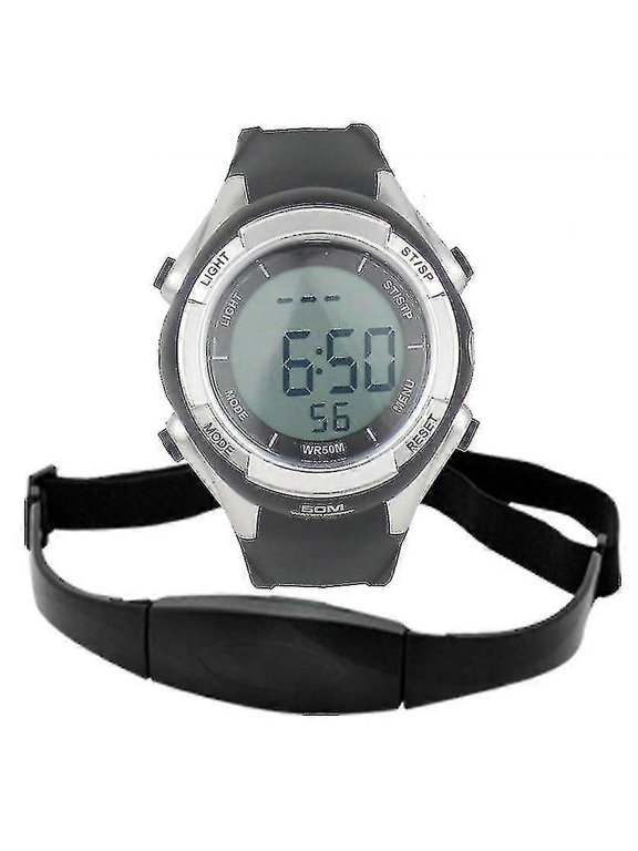 Heart Rate Monitor Watch - Waterproof Fitness Sport Running Hrm With Wireless Pulse Sensor