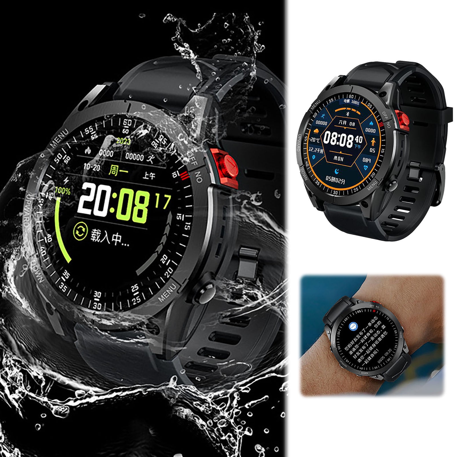 Heart Rate Smart Calendar Dinosaur Watch for Boys Boys 57 Years Old