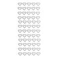 thumbnail image 1 of Heart Rhinestone Stickers, 1/2-Inch, 60-Count, Silver, 1 of 1