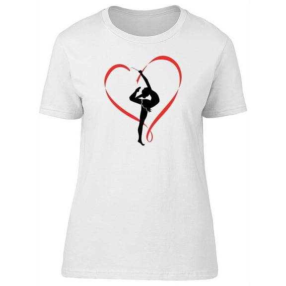 Heart Rhythmic Gymnastics T-Shirt Women -Image by Shutterstock, Female Small