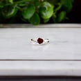 thumbnail image 1 of Heart Ring, Garnet Ring, January Birthstone, 925 Sterling Silver, Dainty Red Stone, Elegant Gift , Anniversary Gift, Red Heart Ring Wedding Gift For Him, 1 of 5