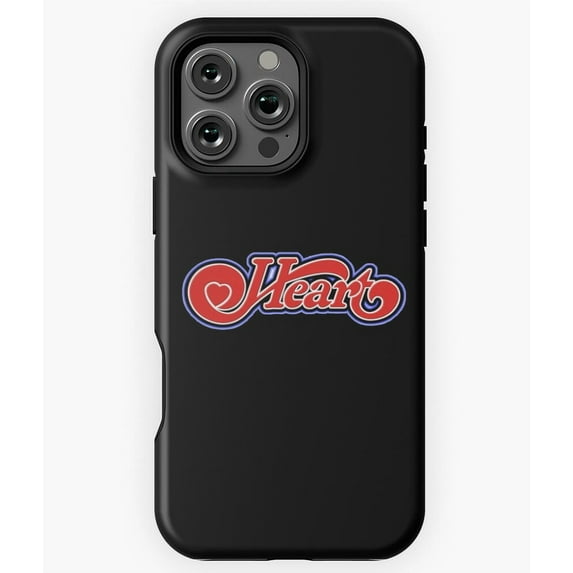 Heart Rock Band Music Design Phone Case for iPhone 16 15 14 13 12 11 Pro Max