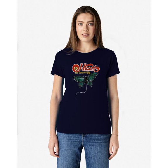 Heart Rock band In Concert retro Unisex Tee, for men & women, up to size 5XL.