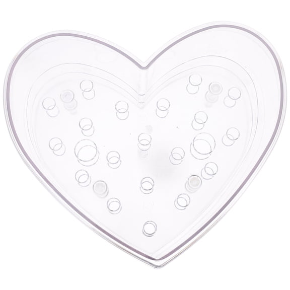 FOLOYORI Heart-Shaped Transparent Acrylic Flower Box for Floral Arrangement, Decorative Storage, and Presentation