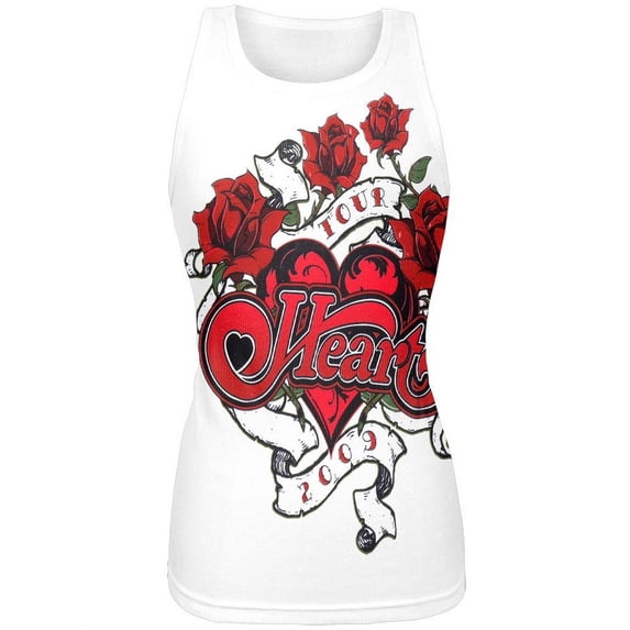 Heart - Roses Juniors Tank Top - X-Large