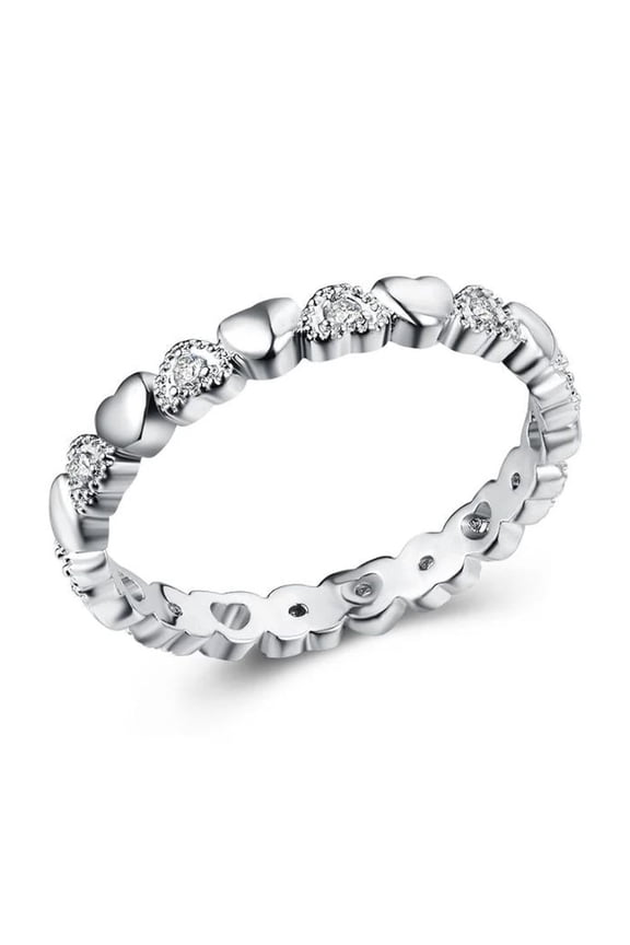 Heart Round Middle Finger Rings Surprise Birthday Gift For Besties Silver Plated Available Simple Rings