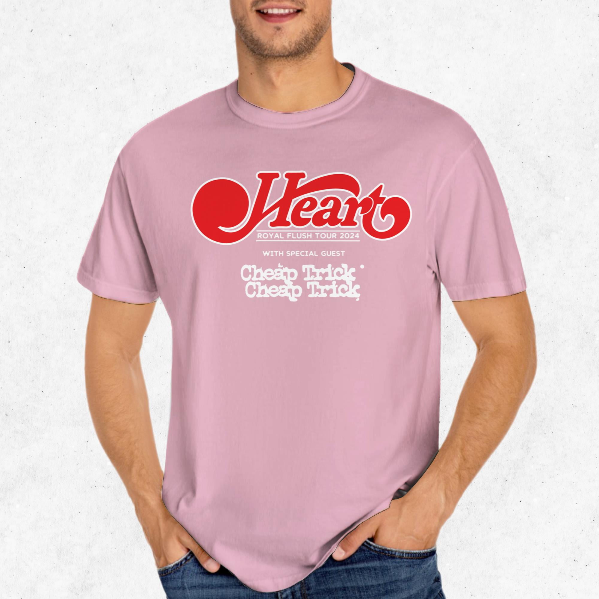 Heart Royal Flush Tour 2024 TShirt with Cheap Trick Rock & Roll Hall