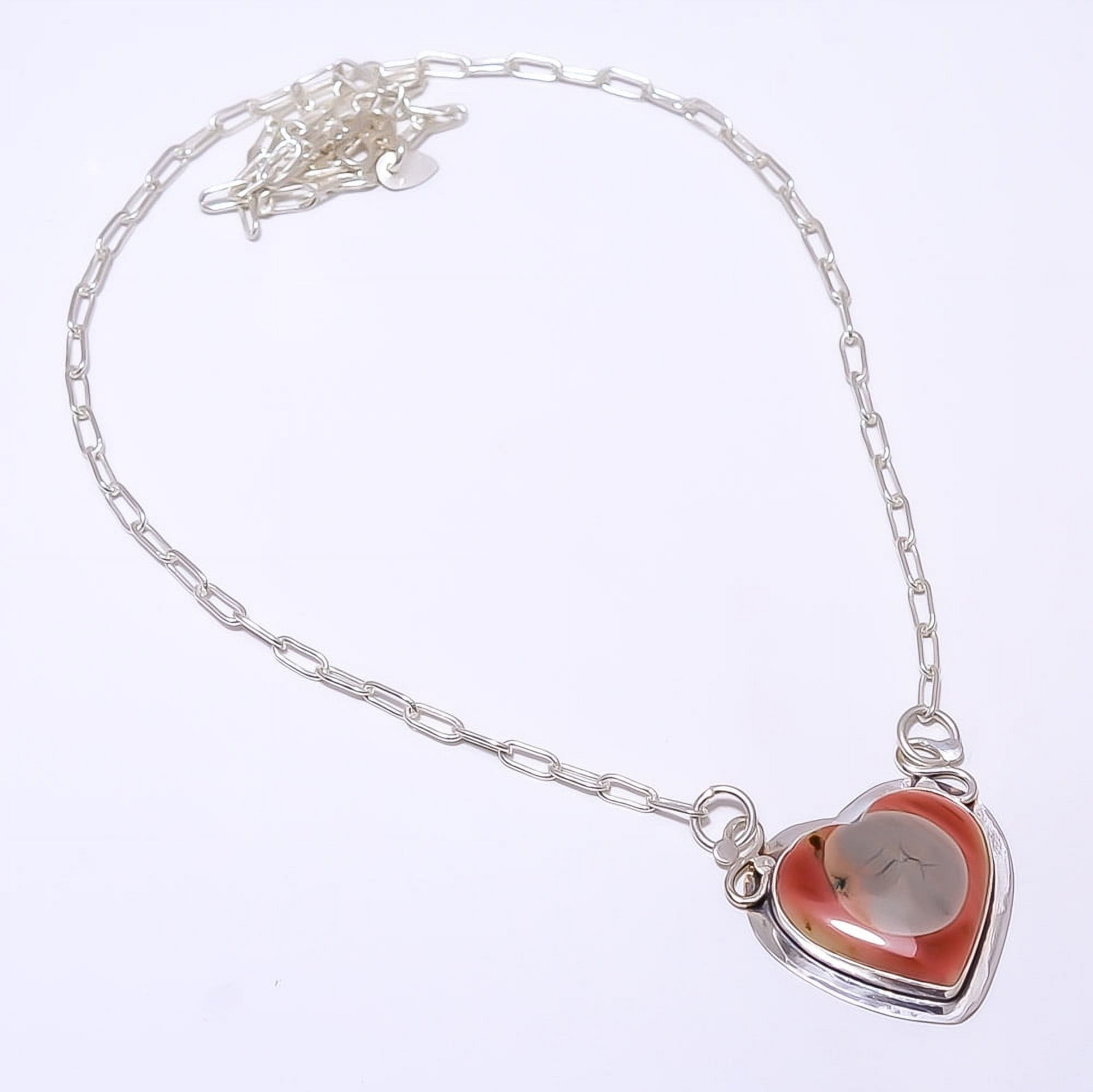 Stunning outlets 925 Sterling Silver Imperial Jasper Necklace