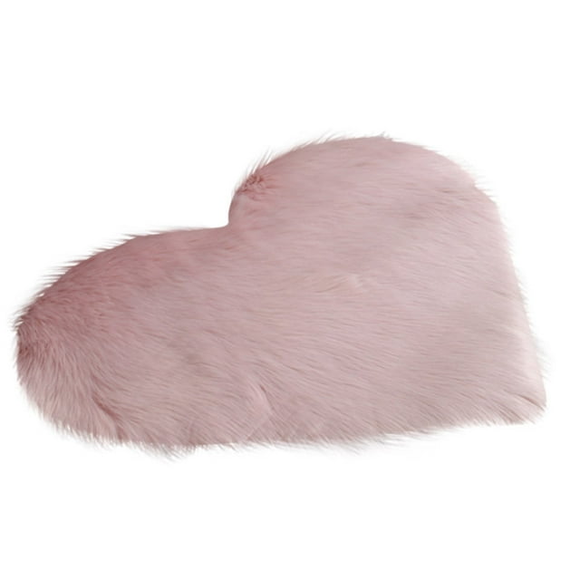 Heart Rug, Heart Rug for Valentine's Day, Red Heart Shaped Rug, Fluffy ...