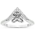 thumbnail image 1 of Heart Shape 2 Carat IGI Certified Lab Grown Diamond Ring | 14K White Gold | Athena Chevron Twist Diamond Ring | FG-VS1-VS2 Quality Friendly Diamonds, 1 of 5