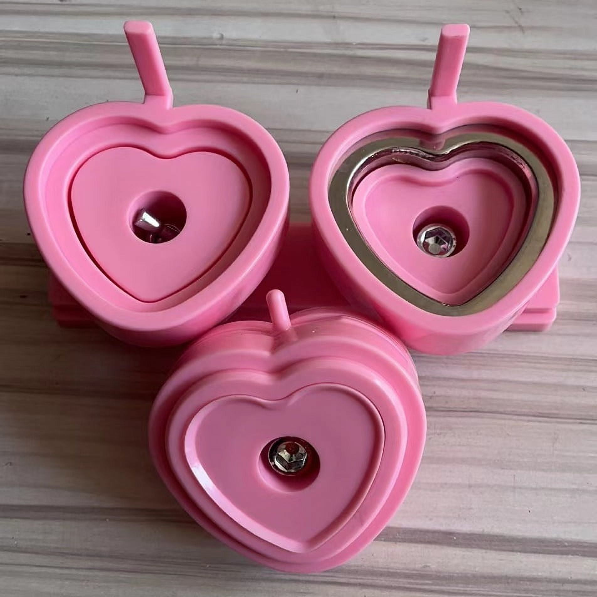 Heart Shape 57mm Badge Pin Button Maker Die Mold, Button Making Badge Punch Press Machine ,Beginner-Friendly