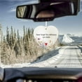 thumbnail image 1 of Heart Shape Acrylic Friendship Ornament, Inspirational Quote Keepsake Decor, Car Rearview Mirror Charm, Christmas Tree Hanging Accent, Gift for Beloved Friend, 1 of 5