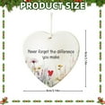 thumbnail image 1 of Heart Shape Acrylic Friendship Ornament, Inspirational Quote Keepsake Decor, Car Rearview Mirror Charm, Christmas Tree Hanging Accent, Gift for Beloved Friend, 1 of 5