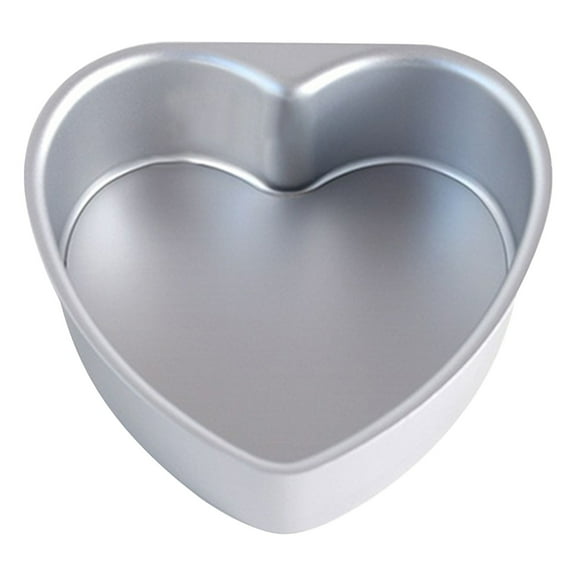 Heart Shape Cake Pan Removable Bottom Aluminum Baking Mold for Valentine's Birthday Party 1-Pack
