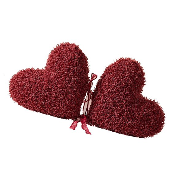 Heart Shape Cushion Sturdy Polyester Texture Fiber Decoratioin