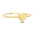 thumbnail image 1 of AFFY Heart Shape Dainty Wedding Enagement Band Ring In 10K Yellow Gold Ring Size-8.5, 1 of 1