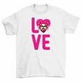thumbnail image 1 of Heart Shape Dog Love Cute Puppy T-Shirt Women Unisex, 1 of 2