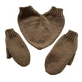 thumbnail image 1 of Heart Shape Flip Top Mittens Gloves for Couples Women Men Winter Warm Cold Weather Gear Stylish Convertible Fingerless Gloves for Outdoor Exercise Daily Wear, 1 of 4