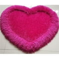 thumbnail image 1 of Heart Shape Hand Tufted 4-inch Thick Shag Area Rug (28-in x 32-in), 1 of 5