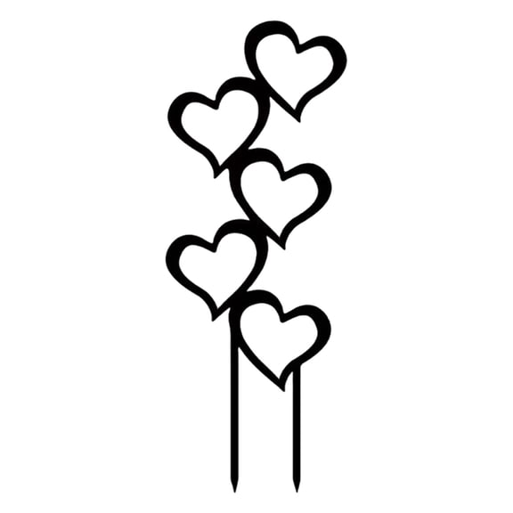 Heart Shape Iron Trellises for Plant Climbing Support and Artistic Yard Decoration Durability Outdoor Use