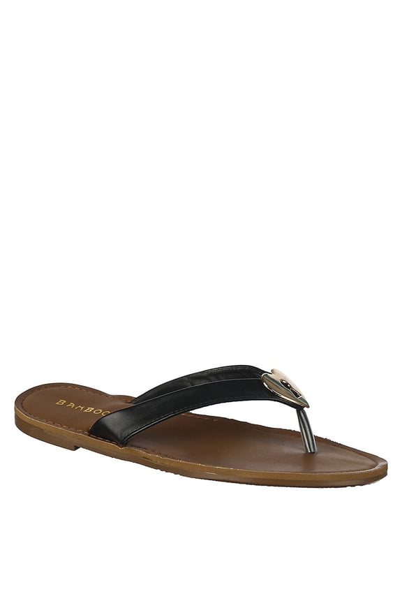 Heart Shape Keyhole Women's Flip Flop Sandals Women's Flats