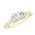 thumbnail image 1 of Rosec Jewels Moissanite Heart Engagement Ring for Women (1 Carat, 7 mm, D-VS1 Quality) - Heart Ring with Jewelry Box, 10K Yellow Gold, US 12.00, 1 of 8