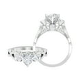 Heart Shape Moissanite Engagement Ring for Women 7 mm DVS1 Quality