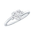 thumbnail image 1 of Rosec Jewels Moissanite Heart Engagement Ring 1 Carat - Moissanite Solitaire Ring - 7 mm - D-VS1 Quality, 10K White Gold, US 12.00, 1 of 8