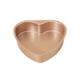 thumbnail image 1 of Heart Shape Removable Base Cake Pan Carbon Steel Construction Even Heat Distribution For Baking Lover, 1 of 8