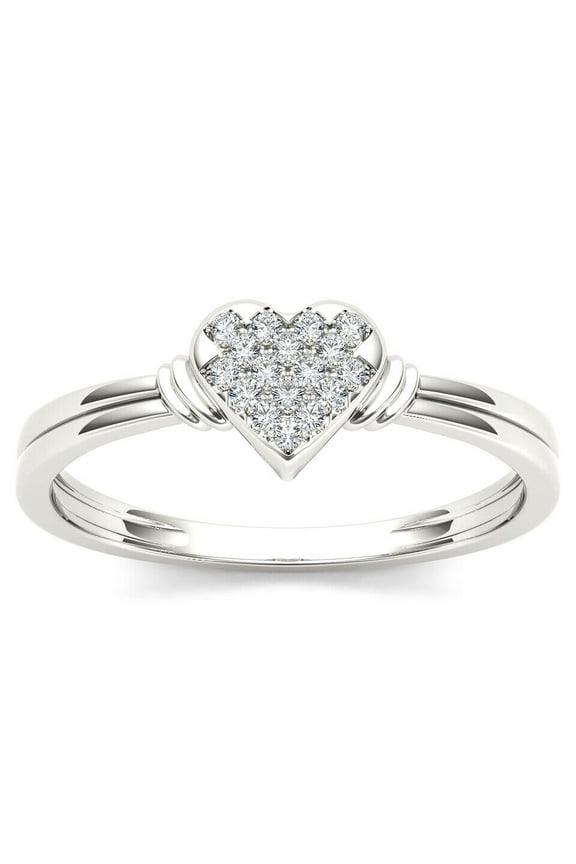 Heart Shape Ring, Pave Set Diamond Engagement Ring, Perfect Proposal Diamond Ring For Girlfriend, Forever One Ring For Loved Ones, 925 Sterling Silver, 1.7 Ct Simulated Diamond