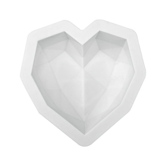 Heart Shape Silicone Baking Mold Flexible Cake Mold for Chocolate Pudding Jello Dessert Making Reusable Non-Stick Kitchen Baking Tool
