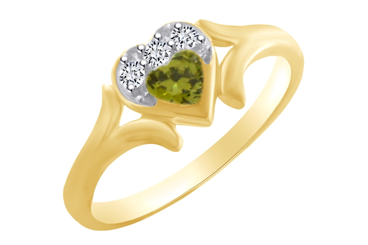 超目玉商品 18K リング #12.5 heart peridot | everestdg.com