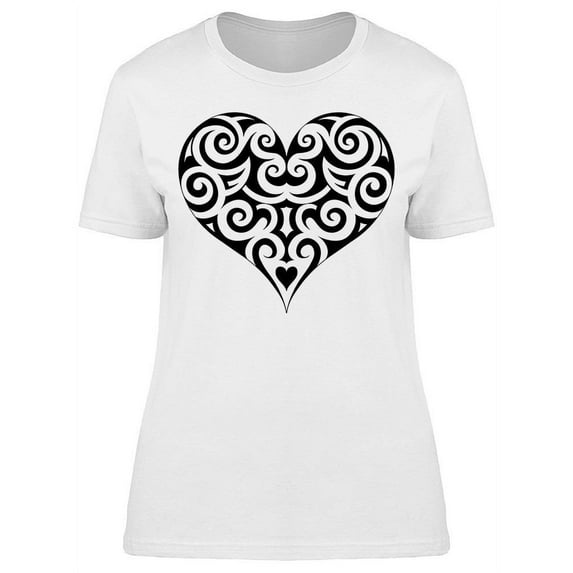Heart Shape Tattoo Mexican T-Shirt Women -Image by Shutterstock, Female Small