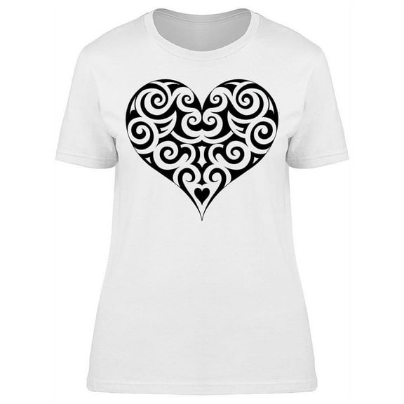 Heart Shape Tattoo Mexican T-Shirt Women -Image by Shutterstock, Female Small